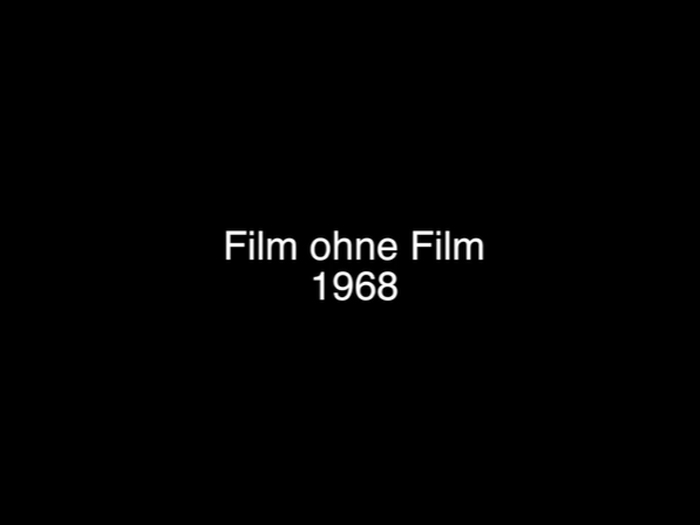 Film Still: Lutz Mommartz - Film without film